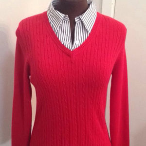 Striped Collared Sweater